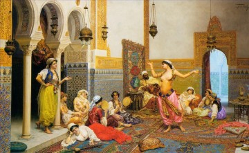  danseuse Peintre - Danseuse arabe nue